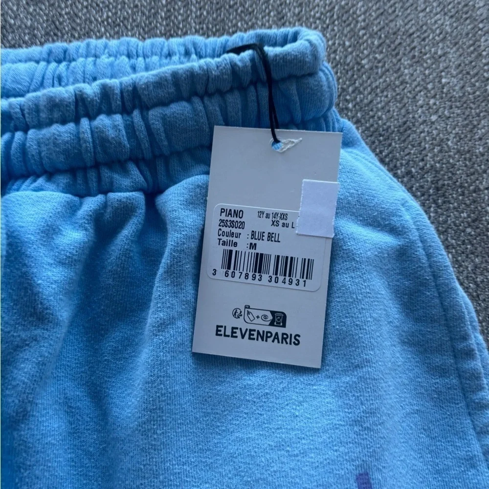 NWT! Eleven Paris UNISEX Piano Blue Shorts Size Medium